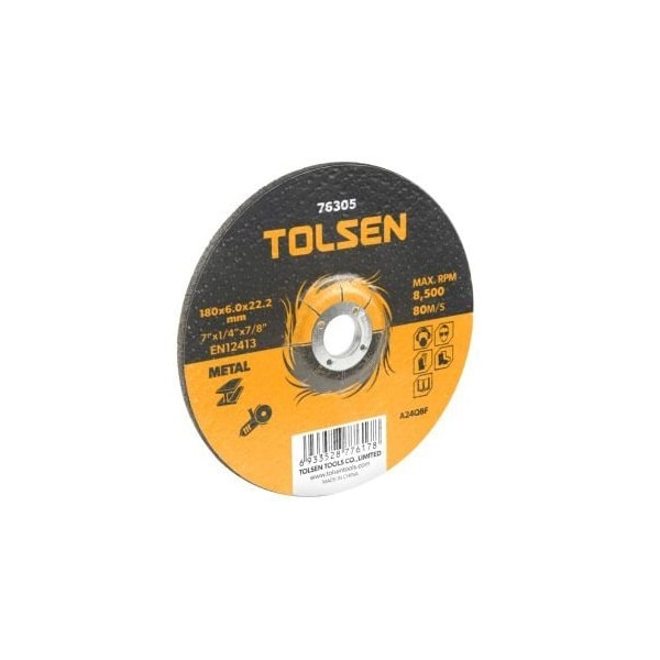 Tolsen 14x1/8x1 Flat Cut Off Wheel 14 x 1/8 x 1 Cutting Disc for Metal & Stainless Steel 76120 - main